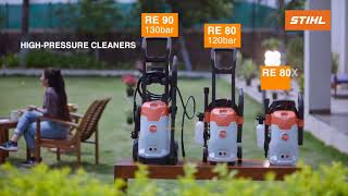 STIHL RE 80 RE 80X RE 90  High Pressure cleaners [upl. by Justus464]