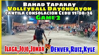 Game2Team IlagaJomarJojo VsTeam RuizDenverKyleCantila Consolacion 110824 [upl. by Kra]