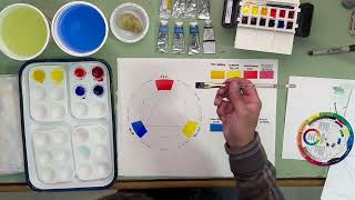 Color Mixing with Watercolor Pt 1 [upl. by Nairbal]