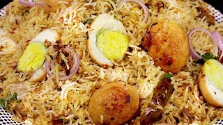 अंडा बिरयानी की यह तरीके को जान कर कहोगे की पहले क्यों नहीं पता था  Super Easy Egg Biryani [upl. by Oralee]