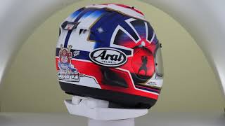 Arai RX7V Pedrosa Spirit Blue [upl. by Bouzoun]