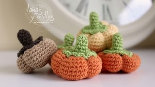 Tutorial Calabaza Amigurumi Pumkin english subtitles [upl. by Chanda410]