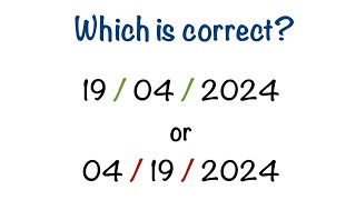 How to write the date correctly dd mmyyyy or mm ddyyyy [upl. by Argent]