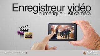 MICRO ENREGISTREUR NUMERIQUE PROFESSIONNEL HD1080P TACTILE SECUTECFR [upl. by Accisej]