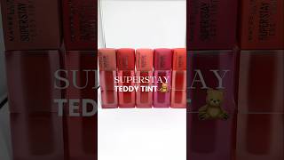 Newly Lunch Maybelline superstay teddy🧸tint ✨👄ashortadayreviewmaybelline newlunchlipstickviral [upl. by Larsen556]