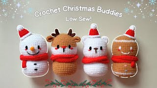 🎄Super Easy amp Quick Crochet Christmas Dolls  LAST MINUTE Christmas GiftDecor  4 in 1 Tutorial [upl. by Graniah]