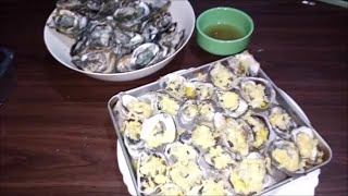 Super Yummy Mukbang Cheese Baked Oysters amp Fresh kilaw Talaba Fresh Oysters Handa ng Anak Ko pt 2 [upl. by Woodward]