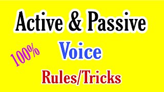 Active and Passive Voice in English Grammar  Active and Passive Voice Rules [upl. by Aleekahs136]