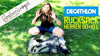 Review Jackie zeigt Euch den größten Trekkingrucksack von DECATHLON Forclaz Trek 900 9010 Liter [upl. by Navetse]