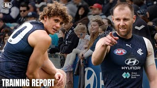 Carlton Training Report  AFL Finals 2024 [upl. by Sirrom]