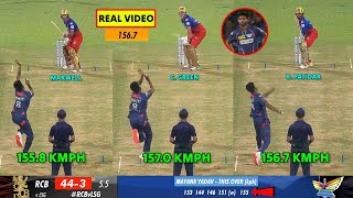 Mayank Yadav Bowling vs RCB  Mayank Yadav 1567 kmph Video  Mayank Yadav 157 kph vs RCB Yesterday [upl. by Sacrod]