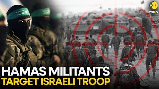 Hamas open fire at Israeli soldiers and vehicles inside Gaza  WION Originals [upl. by Ecnadnak]