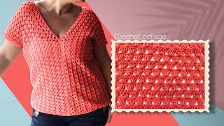 How to crochet 🤩⚡️ Turn this pattern into a blouse and surprise everyone with its beauty😍 [upl. by Anaiq]