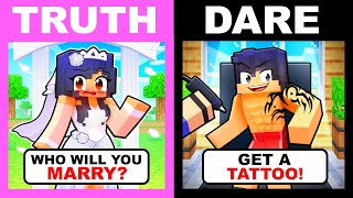 Minecraft but its TRUTH DARE or DIE [upl. by Yorker451]