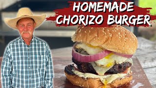 Homemade Chorizo Burger  The BEST Burger Ive Ever Eaten bestburgerever [upl. by Shelton]