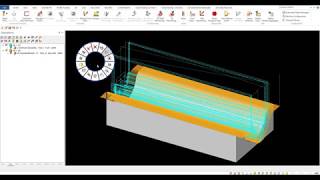 Alphacam  Roughing and Parallel  Sample Machining 1 [upl. by Milla222]