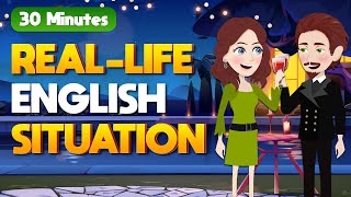 30 minutes Practice English with Real life situation  Improve English everyday [upl. by Tikna]