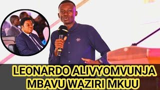 LEONARDO ALIVYOMVUNJA MBAVU WAZIRI MKUU NA MWANAFA WAKATI WA UZINDUZI WA VAR KWA MKAPA [upl. by Aicertal]