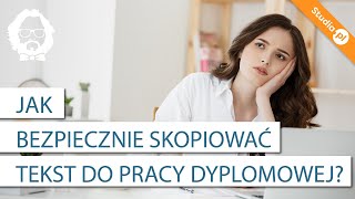 Jak zmieniać zdania gdy kopiujesz tekst do pracy licencjackiej [upl. by Shawna]