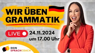 1 Stunde DEUTSCHUNTERRICHT🇩🇪 Deutsch lernen  Grammatik  Wortschatz  A2  B1  B2  C1 [upl. by Alaj]