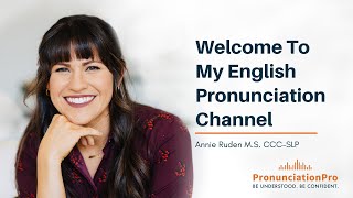 Welcome To My English Pronunciation Channel [upl. by Asi]