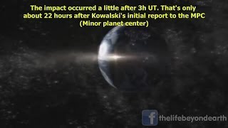 ASTEROID 2014 AA HITS EARTH JUST HOURS AFTER ITS DISCOVERY JANUARY 2ND 2013 HD [upl. by Ydeh]