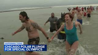 Chicago Polar Plunge 2024 Thousands brave frigid Lake Michigan [upl. by Karyl]