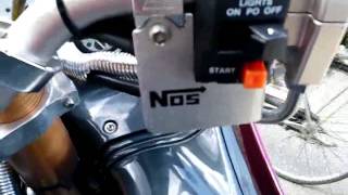 ZZR1100 ZX11 kawasaki Ninja NOS OHLINS PRO Drag Exhaust Sound [upl. by Michaele191]