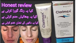 clarimax plus cream honest review pigmentation dark spot removal cream review [upl. by Yrek17]