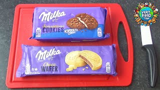 MILKA  Choco Wafer VS Sensations Cookies Oreo Creme  Battle epic [upl. by Anaiek]