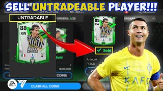 How To Sell Untradeable Players In FC Mobile 24 [upl. by Adnilemre]