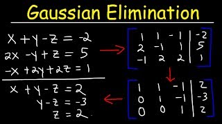 Gaussian Elimination amp Row Echelon Form [upl. by Suidaht665]