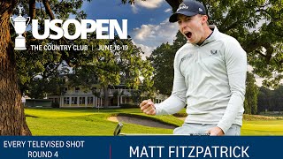 2022 US Open Highlights Matt Fitzpatrick  Every Televised Shot Round 4 [upl. by Molloy]