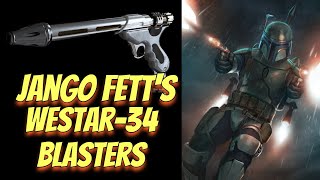 Jango Fett and his WESTAR34 BLASTER PISTOLS  Star Wars Shorts [upl. by Enylorac]