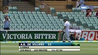 Ab de Villiers 33220 vs australia ball by ball 2012 2nd test [upl. by Nosoj262]