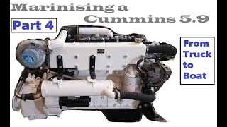 Marinising a 12v Cummins Part 4 [upl. by Rustie]