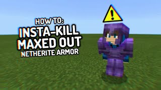 How to instantly kill a player with max netherite armor [upl. by Akimaj]