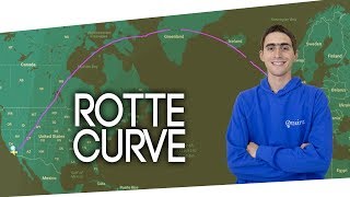 Perché le rotte aeree sono curve [upl. by Oilcareh805]