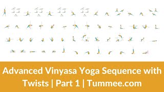 Vinyasa Yoga Sequence Twists  Advanced Yoga Sequence Planning for Yoga TeachersPart 1Tummeecom [upl. by Orravan]