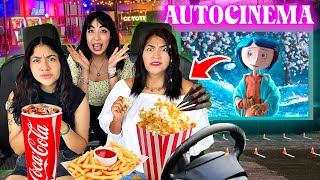 🚘 Fuimos al Autocinema a Ver Coraline y Pasaron Cosas Raras 🍿¡PRIMERA VEZ EN UN CINE SOBRE RUEDAS [upl. by Ettenej75]