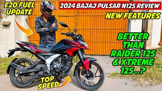 2024 Bajaj Pulsar N125 Review 🔥Top Speed Better Than TVS Raider 125 [upl. by Graehl938]