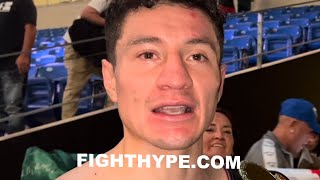 WILLIAM ZEPEDA SENDS RYAN GARCIA A MESSAGE AFTER KNOCKING OUT ARBOLEDA WITH BODY SHOT  POSTFIGHT [upl. by Esinet]