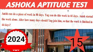 ashoka aptitude test  AAT 2024  ashoka university admission ashoka university  ashoka test15 [upl. by Aloise]