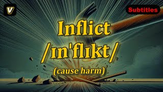 v Inflict meaning cause harm with 5 examples [upl. by Nnyrb]