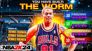 THE BEST DENNIS RODMAN BUILD ON NBA2K24 [upl. by Akeylah436]