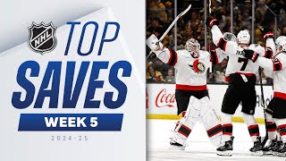 NHL Top Saves of the Week  202425  Week 5 [upl. by Artiek]