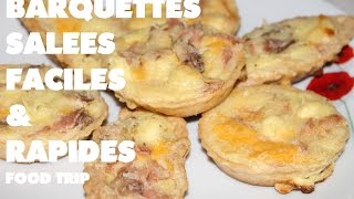 Recette barquettes salées facile et rapide [upl. by Acnaiv]