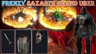 Diablo II Resurrected  Frenzy Barbarian Sazabis Grand Tribute Sets Uber Tristram [upl. by Kassandra]