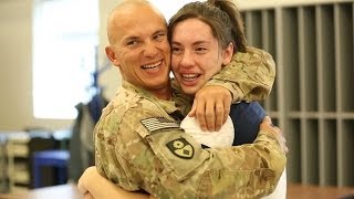 A Service Member Surprises His Kids at School [upl. by Farkas]