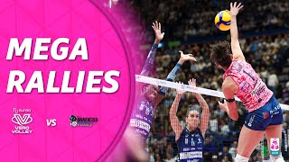 MEGA RALLIES of the match Milano  Conegliano  Lega Volley Femminile 202425 [upl. by Rudich]